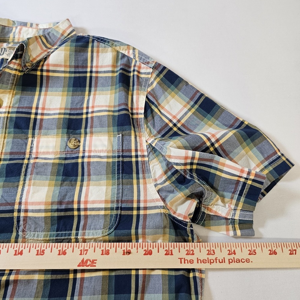 Duluth Trading Co Mens Med Relaxed Fit Plaid Work Shirt Utility Workwear Durable - Picture 5 of 6